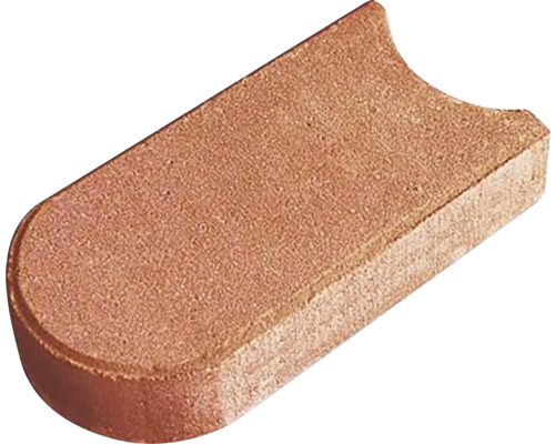 Trávnikový lem 22 x 12 x 4,5 cm červený Jednotlivý obrubník trávnika z betónu