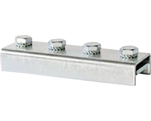 Spojka trapézového plechu so štyrmi skrutkami