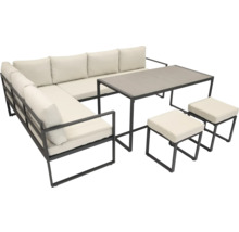 Záhradný nábytok so sedacou súpravou, stolom a stoličkami