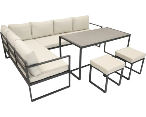 Záhradný nábytok so sedacou súpravou, stolom a stoličkami