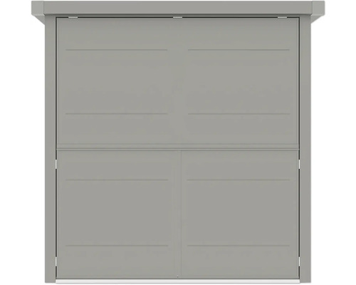 Sivé posuvné dvere s vodorovnými ozdobnými líniami