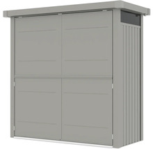 Záhradná skriňa s dvojkrídlovými dverami na uloženie záhradného náradia a príslušenstva