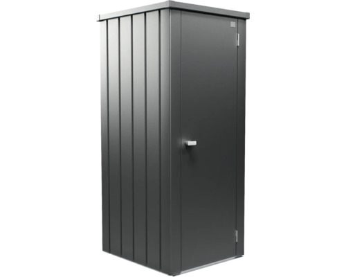 Kovová záhradná skriňa s dverami