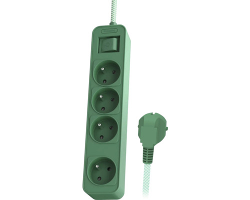 Predlžovací kábel so štyrmi zásuvkami a vypínačom