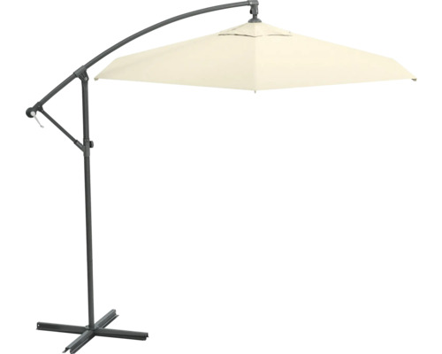 Výkyvný slnečník so štvorcovým tienidlom a stabilnou základňou