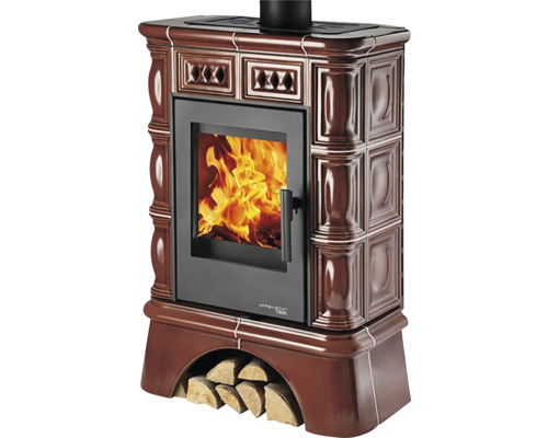 Krbové kachle s priestorom na drevo a skleneným oknom