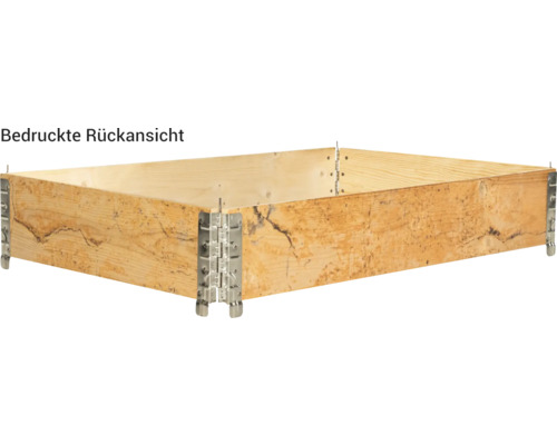 Drevený posteľový box s kovovými rohmi