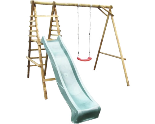 Ihrisko s rebríkom, šmýkačkou a hojdačkou na vonkajšie použitie