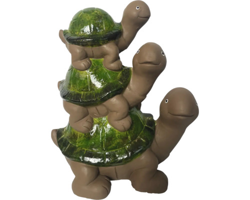Dekoratívna záhradná figúrka: tri korytnačky naskladané na sebe