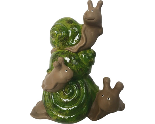 Dekoratívna záhradná figúrka: Tri slimáky naskladané na sebe