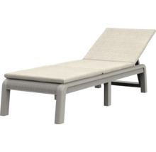 Ležadlo s nastaviteľným operadlom a polstrovanou podložkou