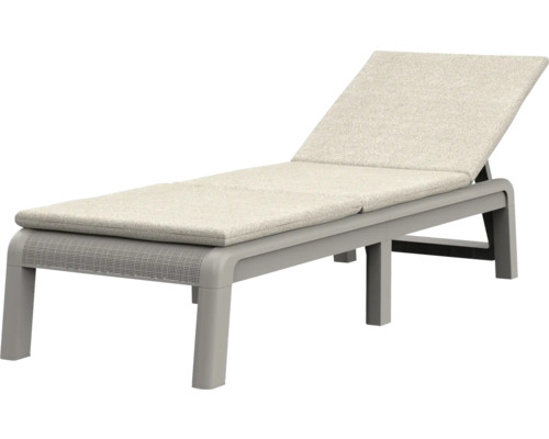 Ležadlo s nastaviteľným operadlom a polstrovanou podložkou