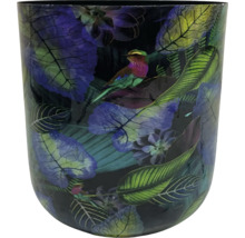 Dekoratívna váza s motívom vtáka a rastlín