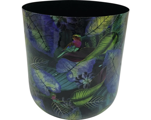 Kvetináč so vzorom vtáka a listov