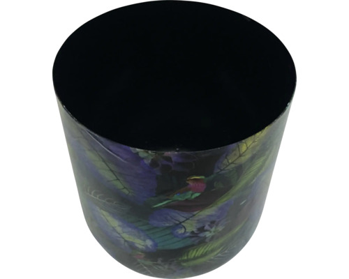 Kvetináč s motívom vtáka