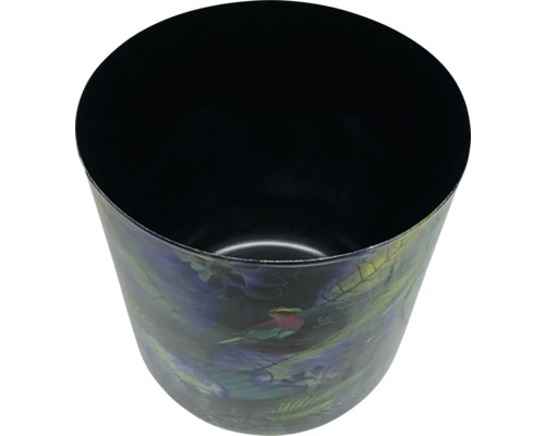 Kvetináč s motívom vtáka