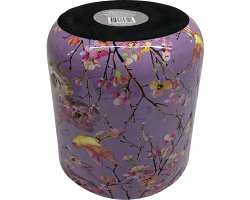 Dekoratívna stolička s kvetinovým vzorom a motívmi vtákov