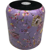 Keramická stolička s kvetinovým vzorom