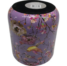 Dekoratívny sedací sud s motívom vtákov a kvetov