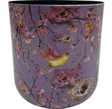 Dekoratívna nádoba s kvetinovým a vtáčím vzorom