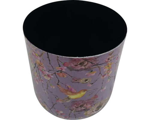 Odpadkový kôš s motívom vtákov a kvetín