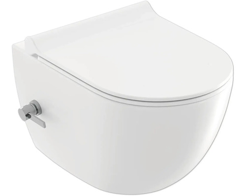 Závesný bidet s vekom a bočnou ovládacou pákou