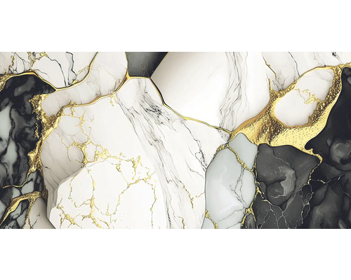 Abstraktný mramorový vzor so zlatými akcentmi