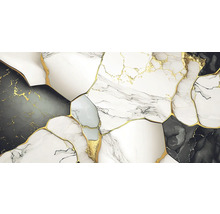 Abstraktný mramorový vzor so zlatými akcentmi