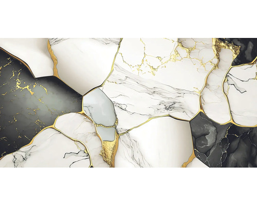 Abstraktný mramorový vzor so zlatými akcentmi