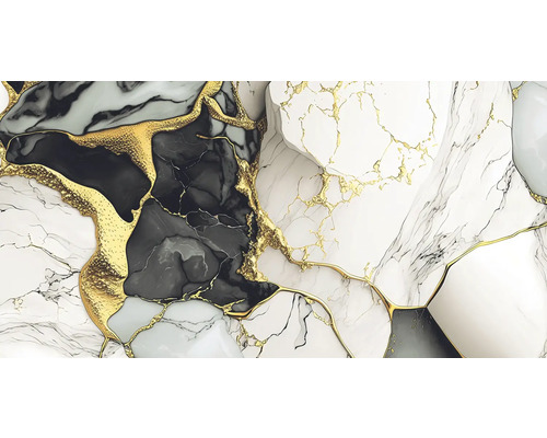 Abstraktná mramorová štruktúra so zlatými akcentmi