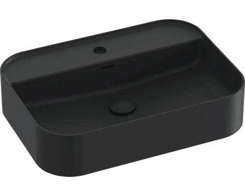 Čierne keramické umývadlo na dosku