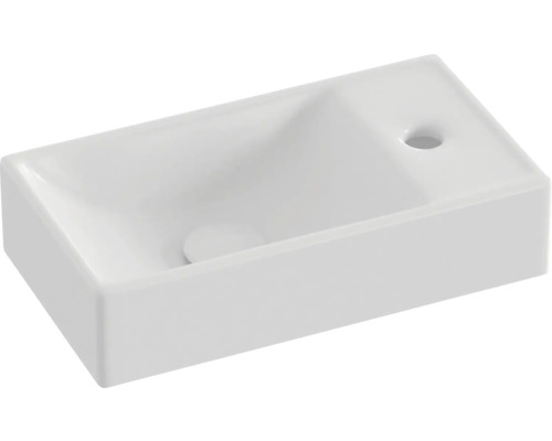 Obdĺžnikové umývadlo na dosku zo sanitárnej keramiky