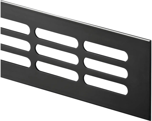 Kovová ventilačná mriežka s podlhovastými otvormi