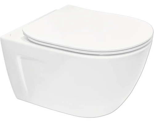 Závesné hlboké splachovacie WC s vekom