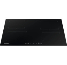 Čierna sklokeramická varná doska so štyrmi varnými zónami