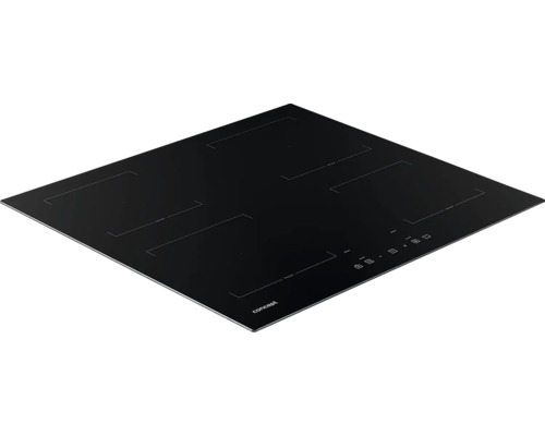 Čierna indukčná varná doska Concept so štyrmi varnými zónami a ovládacím panelom