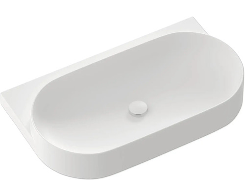 Umývadlo na dosku zo sanitárnej keramiky s batériovou площаďou