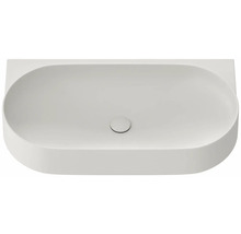 Umývadlo zo sanitárnej keramiky s odtokovou armatúrou