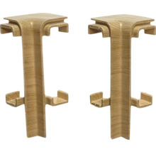 Dva rohové diely pre soklové lišty