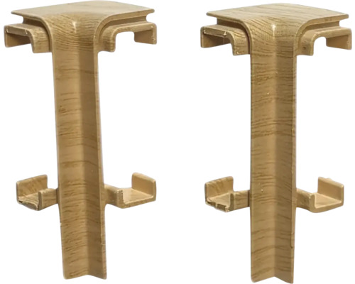 Dva rohové diely pre soklové lišty