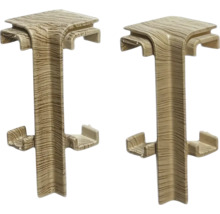 Dva rohové spojky pre soklové lišty