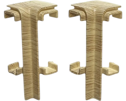 Dva rohové spojky pre soklové lišty