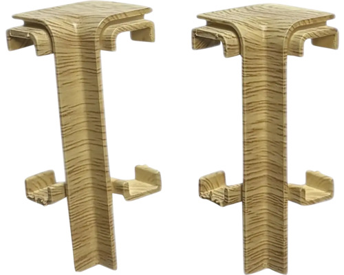 Dva rohové konektory z plastu