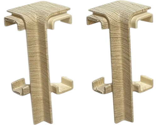 Dva rohové konektory z plastu