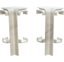 Dva rohové konektory pre police