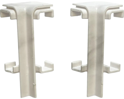 Dva rohové konektory pre police