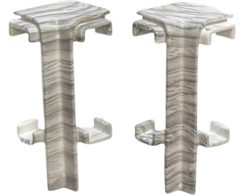 Dva rohové spojky pre soklové lišty