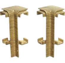 Dva rohové diely pre soklové lišty