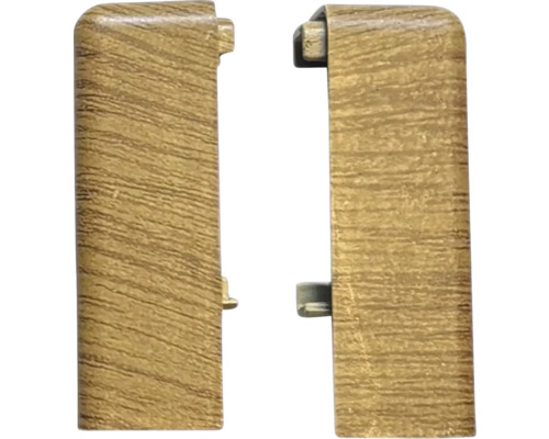 Ukončovacie profily s dreveným dekorom pre soklové lišty