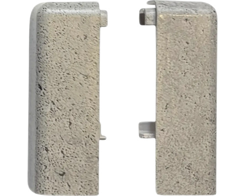 Dva sivé kryty pántov pre interiérové dvere